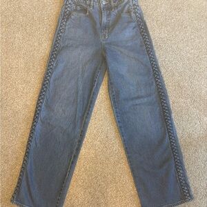 OLD NAVY Extra High-Rise Sky-Hi Wide Leg Jeans Women’s Size 0 Medium Wash